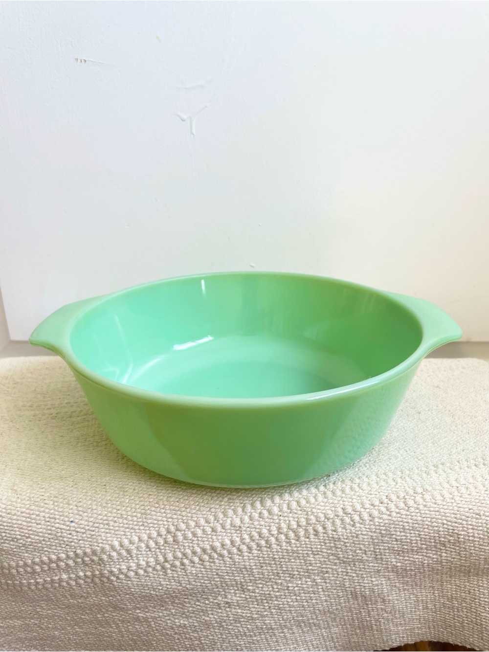 Anchor Hocking Fire King 2000 Jadeite Covered Casserole Dish NO Lid 2 Qt.